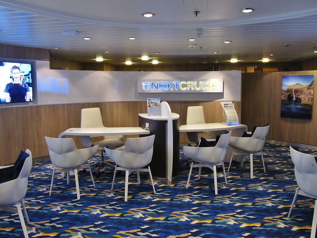 Next Cruise desk on Royal Caribbean ship