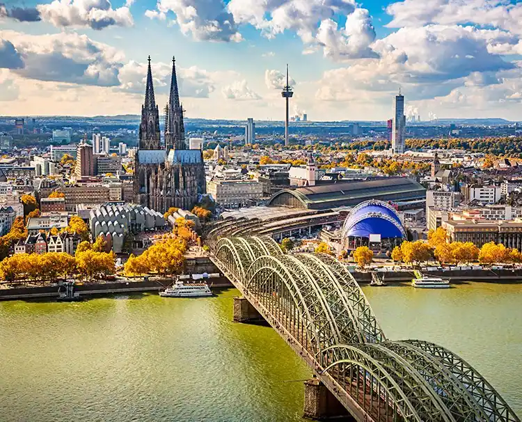Rhine river bridge
