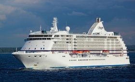 white cruise ship