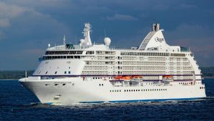 white cruise ship