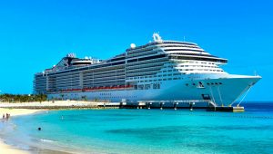 white cruise ship on sea during daytime